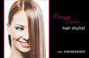 Επαγγελματική κάρτα για Hair Stylist Αυτή η εντυπωσιακή επαγγελματική κάρτα δημιουργήθηκε ειδικά για hair stylists που επιθυμούν να εντυπωσιάσουν τους πελάτες τους με την αισθητική τους. Με έναν μοντέρνο σχεδιασμό που συνδυάζει απαλά χρώματα, όπως το ροζ και το χρυσό, η κάρτα αποπνέει κομψότητα και φινέτσα, γεγονός που την καθιστά ιδανική για επαγγελματίες του κλάδου της ομορφιάς.Η διάταξή της είναι προσεκτικά οργανωμένη, με ευδιάκριτες γραμματοσειρές που εξασφαλίζουν την ευανάγνωστη παρουσίαση του ονόματος και των στοιχείων επικοινωνίας. Το background με διακριτικά σχέδια αναδεικνύει την κύρια πληροφορία, διασφαλίζοντας ότι οι πελάτες σας θα θυμούνται την επαφή σας. Το σχέδιο της κάρτας αναδεικνύει τον επαγγελματισμό σας και την αξιοπιστία που απαιτεί η βιομηχανία της ομορφιάς. Με την προσθήκη του λογοτύπου σας, καθώς και άλλων στοιχείων, όπως τηλέφωνο και email, μπορείτε να προσαρμόσετε την κάρτα σύμφωνα με τις ανάγκες σας. Η επαγγελματική κάρτα αυτή μπορεί να προβάλει και τις υπηρεσίες σας, όπως κομμώσεις, χτενίσματα και περιποιήσεις μαλλιών, προσφέροντας μια ολοκληρωμένη εικόνα της επιχείρησής σας. Διακρίνεστε από τον ανταγωνισμό και αφήνετε μια θετική εντύπωση στους πελάτες σας, βοηθώντας τους να σας θυμούνται εύκολα. Μπορείτε να κάνετε όποιες αλλαγές θέλετε μέσω του online σχεδιαστικού εργαλείου.