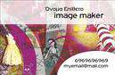 Επαγγελματική κάρτα για Image makers: Αυτή η εντυπωσιακή κάρτα είναι σχεδιασμένη να αναδεικνύει την τέχνη και τη δημιουργικότητα του επαγγέλματος σας. Με μοντέρνα χρώματα και κομψή διάταξη, συνδυάζει την αισθητική με την λειτουργικότητα. Η γραμματοσειρά είναι προσεκτικά επιλεγμένη για να προσφέρει σαφήνεια και αναγνωσιμότητα, ενώ οι λεπτομέρειες του background προσθέτουν μια μοναδική πινελιά, κάνοντάς την πραγματικά αξιομνημόνευτη.Η κάρτα αποπνέει επαγγελματισμό και αξιοπιστία, στοιχεία που είναι κρίσιμα για το επάγγελμα των Image makers. Κάθε βλέμμα πάνω της είναι μια ευκαιρία να εντυπωσιάσετε τους πελάτες σας και να τους κερδίσετε με την αξιοπιστία σας. Η ισχυρή σχεδίαση λειτουργεί επίσης ως εργαλείο επικοινωνίας, που έχει τη δυνατότητα να τονίσει τις υπηρεσίες σας και να διασφαλίσει ότι οι πελάτες σας θα θυμούνται το όνομά σας.Ιδιαίτερα ευέλικτη, αυτή η επαγγελματική κάρτα μπορεί να προσαρμοστεί σύμφωνα με τις ανάγκες σας, επιτρέποντας την προσθήκη του ονόματος, του τηλεφώνου και του λογότυπου σας. Όποιο κι αν είναι το προϊόν ή η υπηρεσία σας, μπορείτε να βεβαιωθείτε ότι θα είναι πλήρως αναγνωρίσιμη με αυτό το εντυπωσιακό σχέδιο. Η κάρτα σας προσφέρει τη δυνατότητα να ξεχωρίσετε και να δημιουργήσετε μια θετική εντύπωση.Μπορείτε να κάνετε όποιες αλλαγές θέλετε μέσω του online σχεδιαστικού εργαλείου.